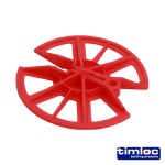 Timco Insulation Retaining Discs 80mm - Red
