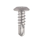 Timco Metal Construction Sheet & Framing Screws 4.8 x 16mm Low Profile Pan - Silver Organic