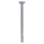 Timco Metal Construction Timber to Light Section Self Drilling Screws Countersunk, Wing-Tip - Zinc