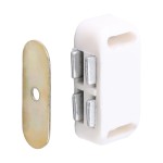 Timco Magnetic Catches - White