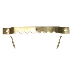 Timco Mixed Sawtooth Hangers and Nails - Electro Brass