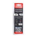 Timco Single Hinged Hasp & Staple - Zinc