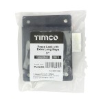 Timco Press Lock with Extra Long Keys - Epoxy Black