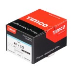 Timco Polymer Headed Nails A4 Stainless Steel 100 Pack - White