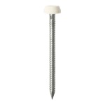 Timco Polymer Headed Pins Stainless Steel - White