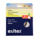 Timco Exitex P Strip - Self-Adhesive - White