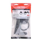 Timco Ring Gate Latch - Plain - Black