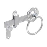 Timco Ring Gate Latch - Plain - Hot Dipped Galvanised