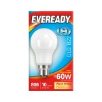 Timco Eveready LED GLS Light Bulb - B22 - 806 Lumen - 8.8W - Warm Light