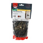 Timco Brown Plastic Plugs with 5 x 50mm Screw