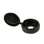 Timco Hinged Screw Caps - Black