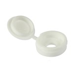 Timco Hinged Screw Caps - White