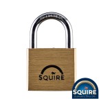 Timco Premium Brass Lion Padlock - Stainless Steel Shackle