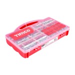 Timco Metal Self Tapping Screws Mixed Tray 1305pc Pozi - Zinc