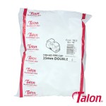 Timco Double Hinged Pipe Clip - White