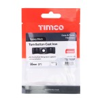 Timco Turn Buttons - Black