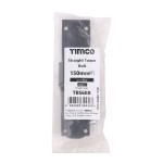 Timco Straight Tower Bolt - Black