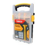 Timco Solo Chipboard & Woodscrews - Mixed Pack 1200pc Pozi - Yellow