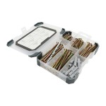 Timco Mixed Tray 91pc Screws Plug & Drill Bit - Yellow
