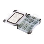 Timco Mixed Tray 340pc Woodscrews - Zinc