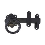 Timco Ring Gate Latch - Twisted - Black