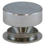 Timco Threaded Screw Caps Solid Brass - Satin Chrome