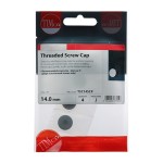 Timco Threaded Screw Caps - Solid Brass - Satin Chrome