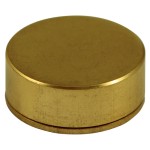 Timco Threaded Screw Caps - Solid Brass - Polished Brass