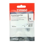 Timco Threaded Screw Caps - Solid Brass - Polished Chrome