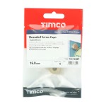 Timco Threaded Screw Caps - Solid Brass - Satin