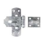 Timco Vertical Pattern Bolt On Hasp & Staple - Heavy Duty - Hot Dipped Galvanised
