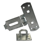 Timco Vertical Pattern Bolt On Hasp & Staple - Heavy Duty - Hot Dipped Galvanised