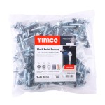 Timco Metal Construction Thin Sheet Metal to Timber Screws - Hex - EPDM Washer - Slash Point - Zinc