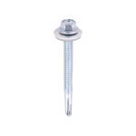 Timco Metal Construction Heavy Section Self Drilling Screws EPDM Washer Hex - Zinc