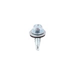Timco Metal Construction Stitching Self Drilling Screws 6.3 x 22mm EPDM Washer - Zinc