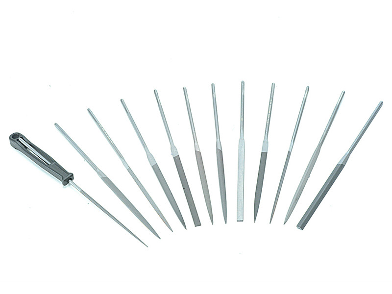 Photo of Bahco BAH472 2-472-16-2-0 Needle Set of 12 Cut 2 Smoot 160mm (6.2in)