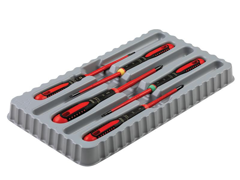 Bahco BAH9871SL BE-9871SL ERGO™ Slim VDE Insulated Screwdriver Set, 5 Piece