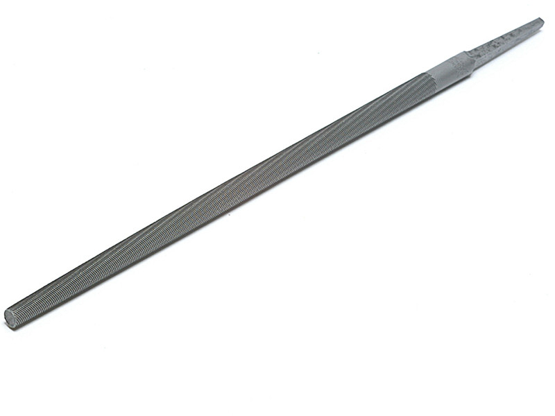 A metal hand file with a textured, rectangular surface and a tapered handle, used for smoothing or shaping materials like metal or wood, shown on a white background.