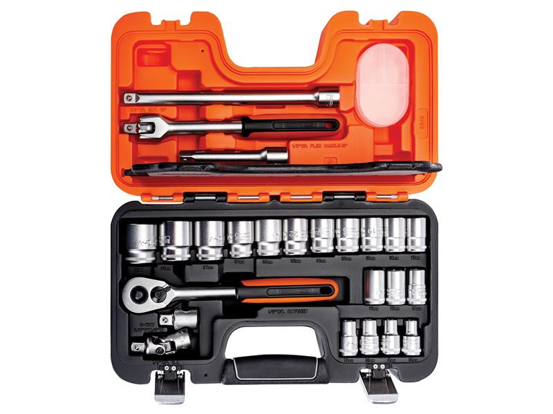 Bahco BAHS240 S240 Socket Set of 24 Metric 1/2in Drive