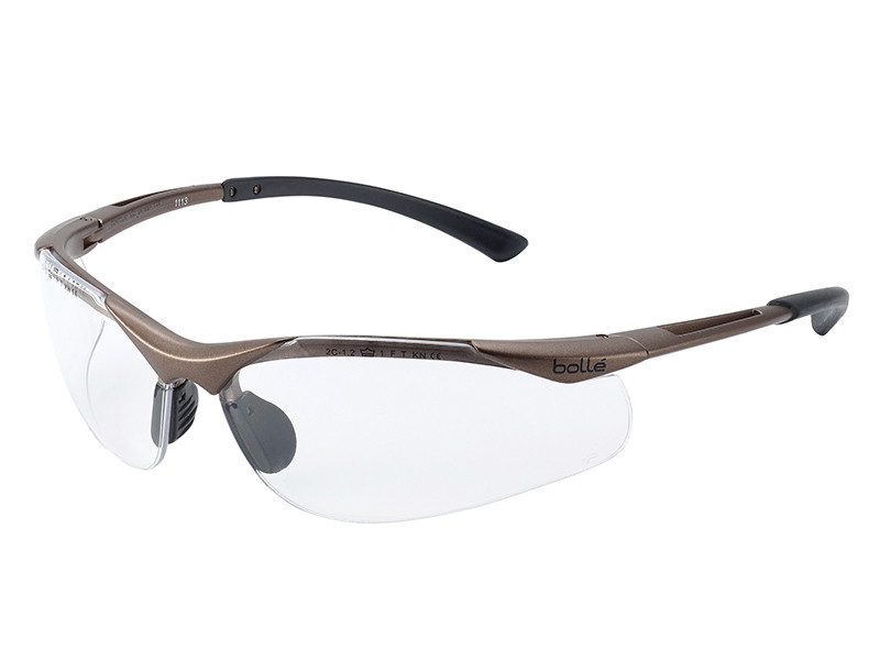 Bolle CONTOUR PLATINUM® Safety Glasses - Smoke & Clear