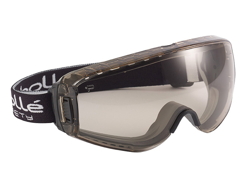 Bolle PILOT PLATINUM® Ventilated Safety Goggles - CSP, Smoke & Clear