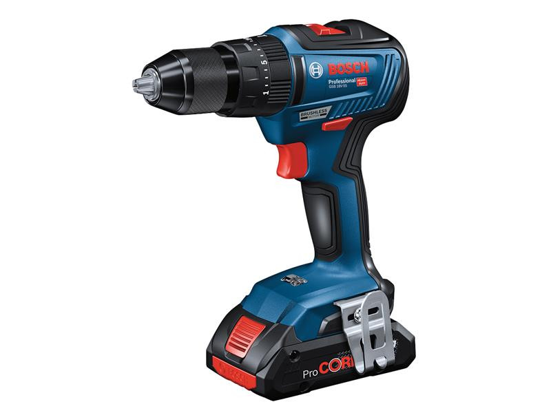 Bosch GSB18V55 GSB 18V-55 Light Series Brushless Combi Drill 18V 2 x 2.0Ah Li-ion