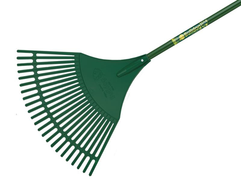 Bulldog BUL7128 Evergreen Plastic Leaf Rake Aluminium Shaft