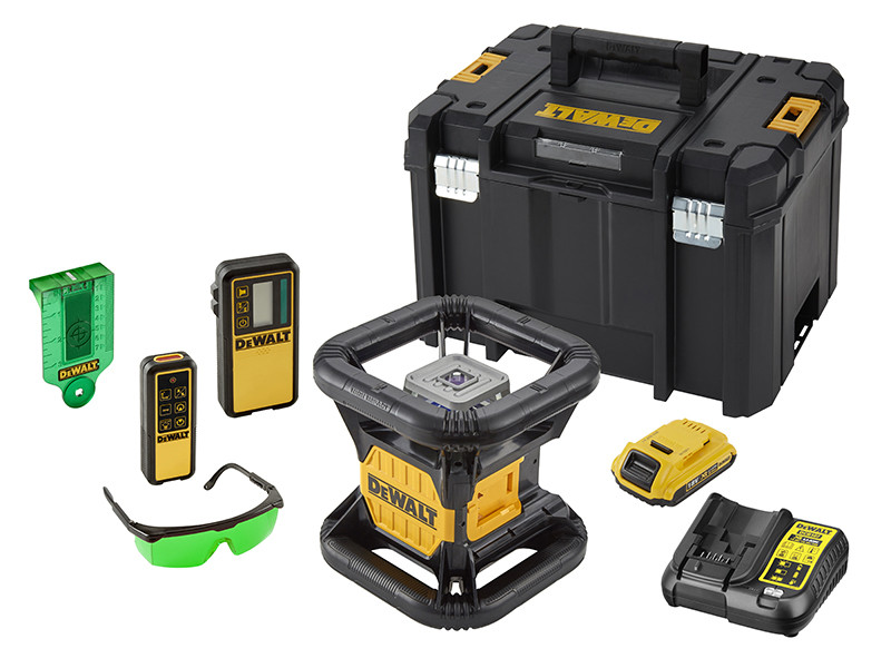 DeWalt Green Rotary Laser Kit DCE079D1G 18V 1 x 2.0Ah Li-ion