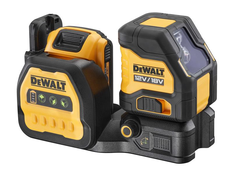 DEWALT 088D1G18D DCE088D1G18 Self-Levelling Cross Line Green Beam Laser 12/18V 1 x 2.0Ah Li-ion