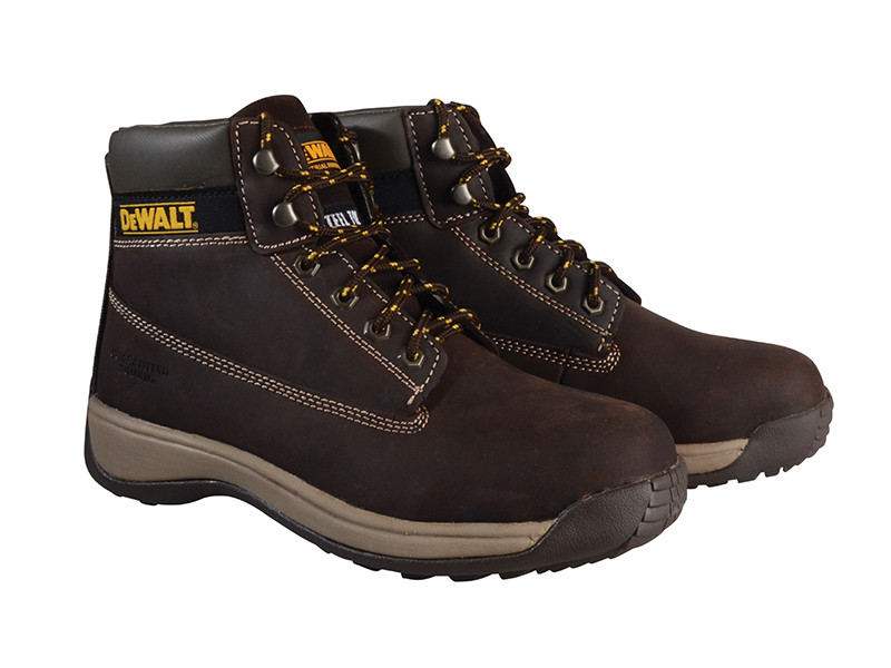 DEWALT APPRENB Apprentice Hiker Nubuck Boots Brown UK 6 - 12