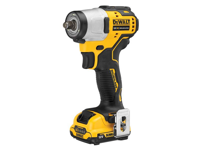 DEWALT DCF902D2 XR Brushless Sub-Compact 3/8in Impact Wrench 12V 2 x 2.0Ah Li-ion