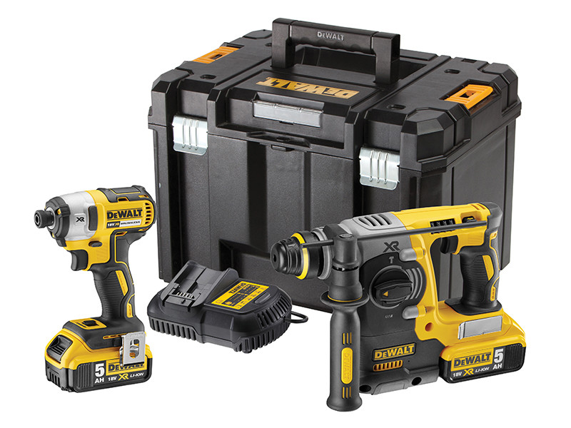 DEWALT DCK2532P2 XR Brushless Twin Pack 18V 2 x 5.0Ah Li-ion