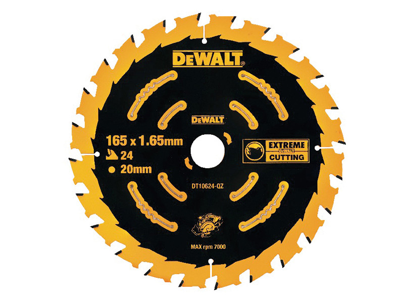 DEWALT DT106QZ Cordless Extreme Framing Circular Saw Blade 165 x 20mm