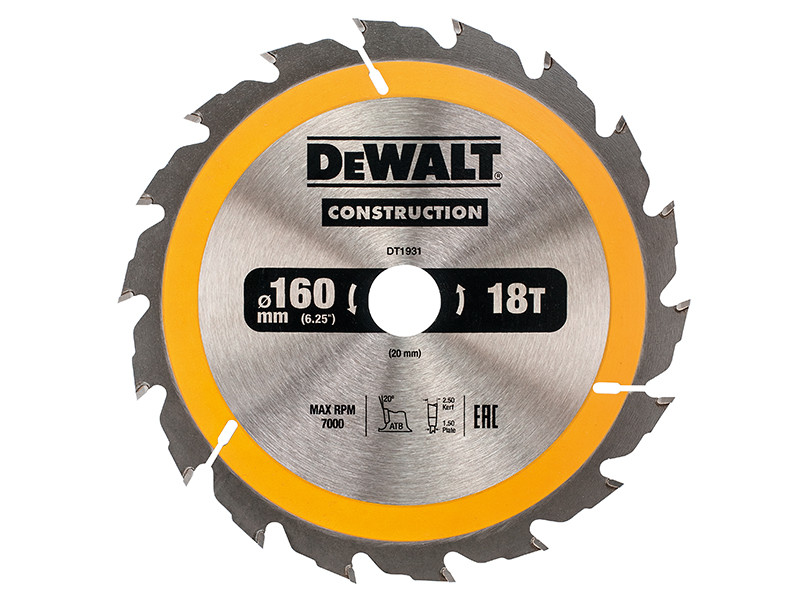DEWALT DT19QZ Portable Construction Circular Saw Blades
